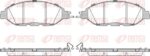 Remsa 1518.15 - Kit de plaquettes de frein, frein à disque cwaw.fr