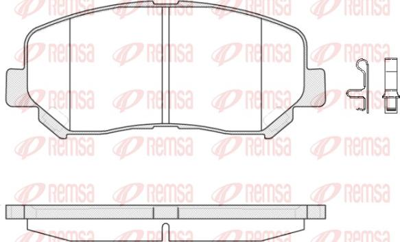 Remsa 1513.02 - Kit de plaquettes de frein, frein à disque cwaw.fr