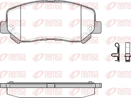 Remsa 1513.22 - Kit de plaquettes de frein, frein à disque cwaw.fr