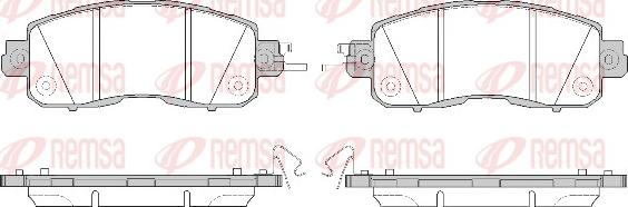 Remsa 1517.04 - Kit de plaquettes de frein, frein à disque cwaw.fr