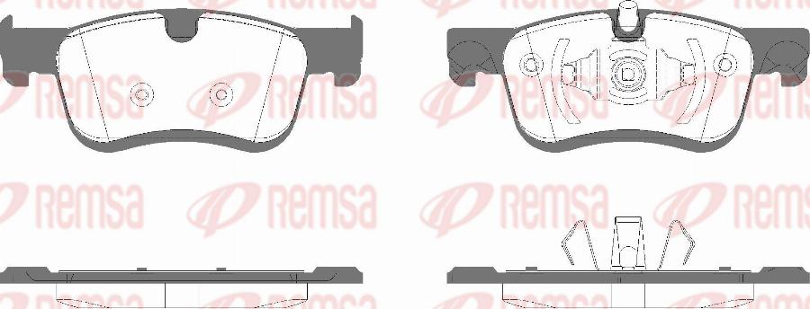 Remsa 1580.10 - Kit de plaquettes de frein, frein à disque cwaw.fr