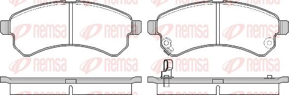 Remsa 1581.01 - Kit de plaquettes de frein, frein à disque cwaw.fr