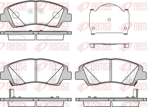 Remsa 1583.02 - Kit de plaquettes de frein, frein à disque cwaw.fr