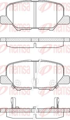 Remsa 1536.02 - Kit de plaquettes de frein, frein à disque cwaw.fr