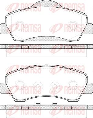 Remsa 1530.00 - Kit de plaquettes de frein, frein à disque cwaw.fr