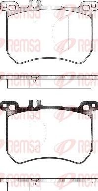 Remsa 1533.00 - Kit de plaquettes de frein, frein à disque cwaw.fr