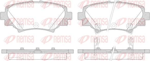 Remsa 1570.02 - Kit de plaquettes de frein, frein à disque cwaw.fr