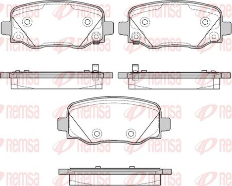 Remsa 1578.02 - Kit de plaquettes de frein, frein à disque cwaw.fr