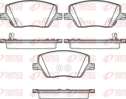 Remsa 1695.02 - Kit de plaquettes de frein, frein à disque cwaw.fr