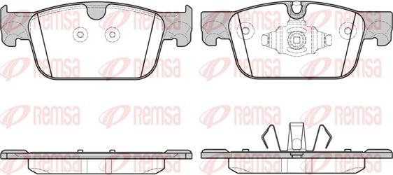 Remsa 1692.10 - Kit de plaquettes de frein, frein à disque cwaw.fr