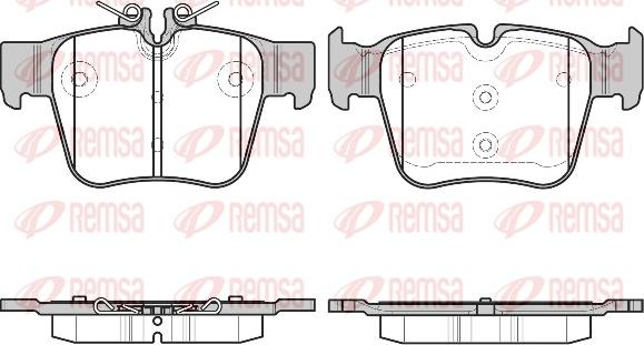 Remsa 1697.00 - Kit de plaquettes de frein, frein à disque cwaw.fr