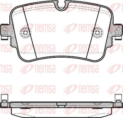 Remsa 1668.08 - Kit de plaquettes de frein, frein à disque cwaw.fr