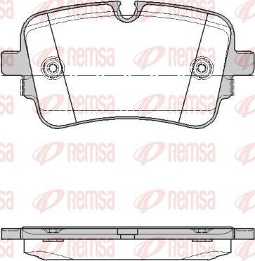 Remsa 1668.10 - Kit de plaquettes de frein, frein à disque cwaw.fr