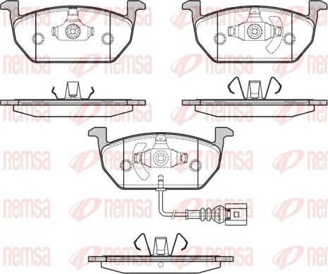 Remsa 1601.01 - Kit de plaquettes de frein, frein à disque cwaw.fr