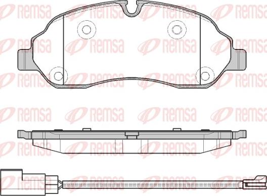 Remsa 1602.02 - Kit de plaquettes de frein, frein à disque cwaw.fr