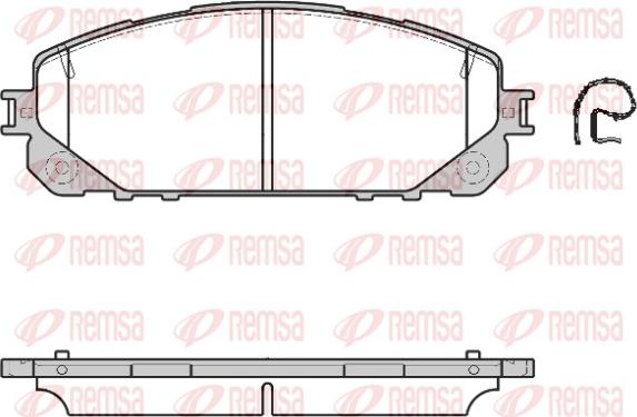 Remsa 1613.00 - Kit de plaquettes de frein, frein à disque cwaw.fr