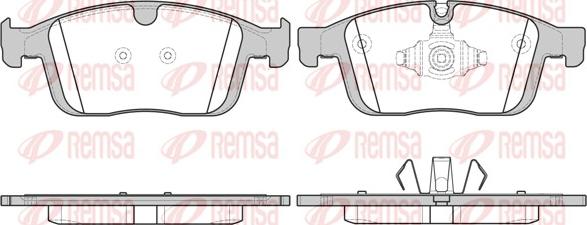 Remsa 1689.00 - Kit de plaquettes de frein, frein à disque cwaw.fr