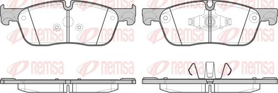 Remsa 1633.00 - Kit de plaquettes de frein, frein à disque cwaw.fr