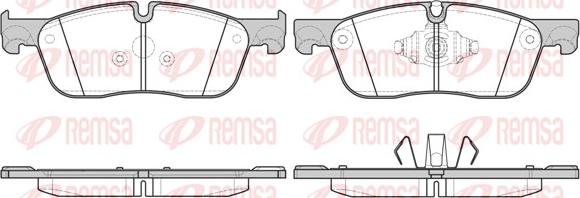 Remsa 1633.10 - Kit de plaquettes de frein, frein à disque cwaw.fr