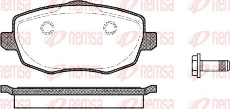 Remsa 1099.00 - Kit de plaquettes de frein, frein à disque cwaw.fr