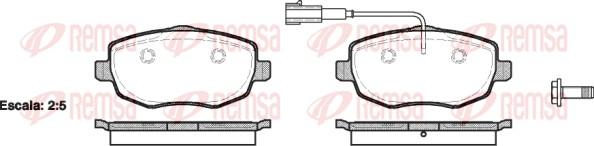 Remsa 1099.01 - Kit de plaquettes de frein, frein à disque cwaw.fr