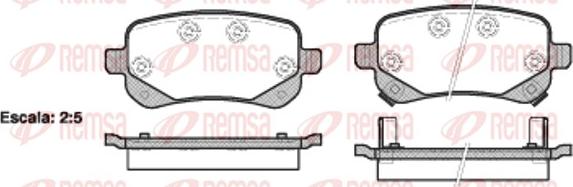 Remsa 1095.02 - Kit de plaquettes de frein, frein à disque cwaw.fr