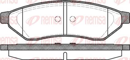 Remsa 1049.00 - Kit de plaquettes de frein, frein à disque cwaw.fr