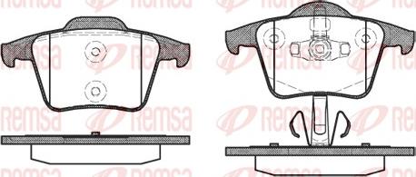 Remsa 1044.00 - Kit de plaquettes de frein, frein à disque cwaw.fr