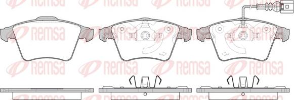 Remsa 1045.11 - Kit de plaquettes de frein, frein à disque cwaw.fr