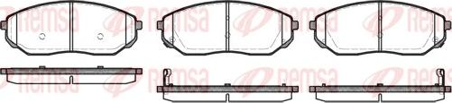 Remsa 1041.02 - Kit de plaquettes de frein, frein à disque cwaw.fr