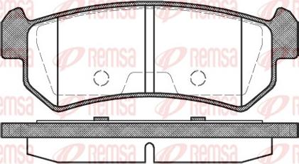 Remsa 1048.00 - Kit de plaquettes de frein, frein à disque cwaw.fr