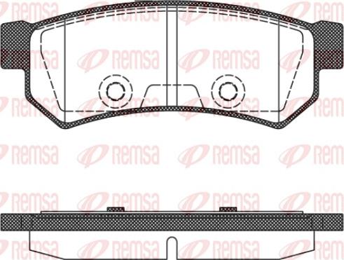 Remsa 1048.10 - Kit de plaquettes de frein, frein à disque cwaw.fr