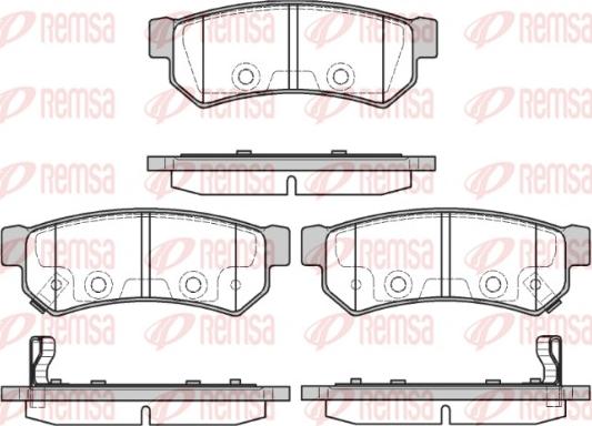 Remsa 1048.12 - Kit de plaquettes de frein, frein à disque cwaw.fr