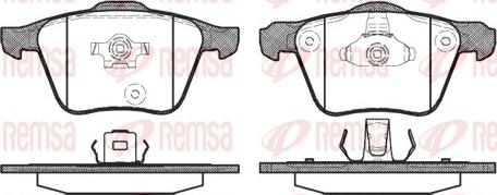 Remsa 1043.00 - Kit de plaquettes de frein, frein à disque cwaw.fr