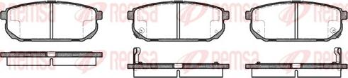 Remsa 1042.02 - Kit de plaquettes de frein, frein à disque cwaw.fr