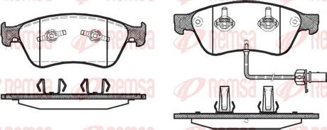 Remsa 1056.02 - Kit de plaquettes de frein, frein à disque cwaw.fr