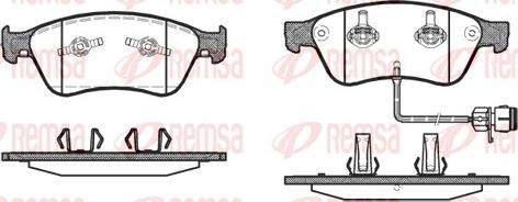 Remsa 1056.12 - Kit de plaquettes de frein, frein à disque cwaw.fr