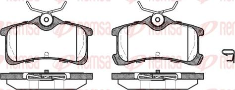 Remsa 1050.02 - Kit de plaquettes de frein, frein à disque cwaw.fr