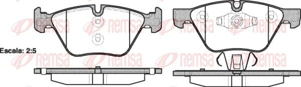 Remsa 1052.10 - Kit de plaquettes de frein, frein à disque cwaw.fr