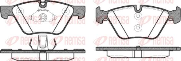 Remsa 1052.30 - Kit de plaquettes de frein, frein à disque cwaw.fr