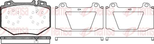 Remsa 1065.00 - Kit de plaquettes de frein, frein à disque cwaw.fr