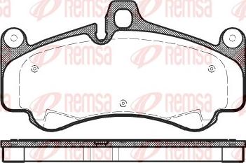 Remsa 1066.00 - Kit de plaquettes de frein, frein à disque cwaw.fr