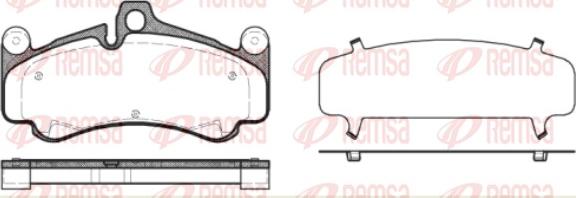 Remsa 1066.30 - Kit de plaquettes de frein, frein à disque cwaw.fr