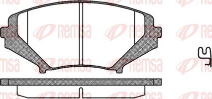 Remsa 1080.01 - Kit de plaquettes de frein, frein à disque cwaw.fr