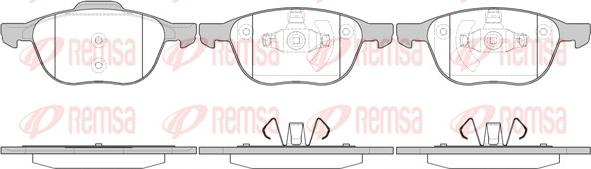 Remsa 1082.00 - Kit de plaquettes de frein, frein à disque cwaw.fr