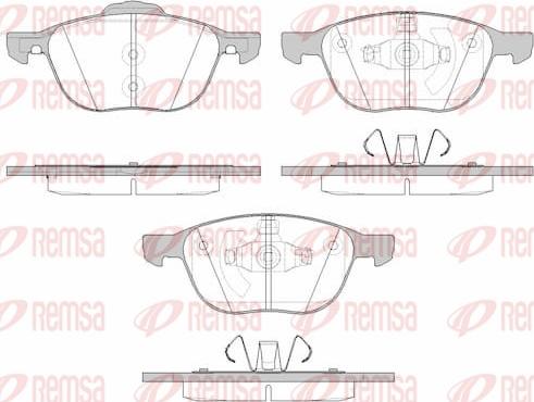 Remsa 1082.15 - Kit de plaquettes de frein, frein à disque cwaw.fr