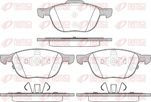 Remsa 1082.12 - Kit de plaquettes de frein, frein à disque cwaw.fr