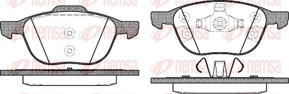 Remsa 1082.30 - Kit de plaquettes de frein, frein à disque cwaw.fr