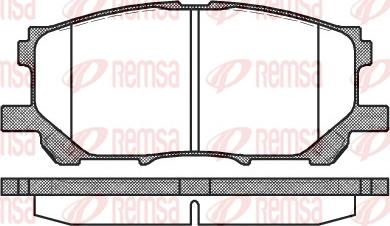 Remsa 1039.00 - Kit de plaquettes de frein, frein à disque cwaw.fr