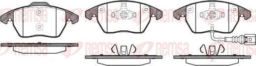 Remsa 1030.01 - Kit de plaquettes de frein, frein à disque cwaw.fr